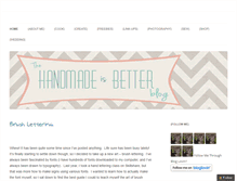 Tablet Screenshot of handmadeisbetterblog.com